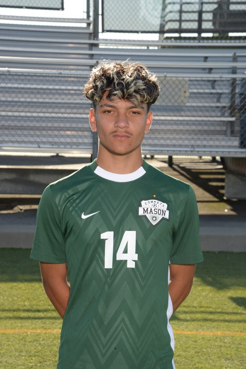 Marcos is a junior on the Mason Boys Soccer Team.